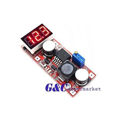 Dc adjustable buck step down converter lm2596 voltage regulator voltmeter