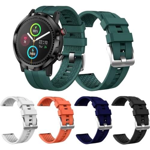 22mm Silicone Band Strap for Xiaomi Haylou RT LS05S Smart Watch Band Replacement Bracelet Wristband for Haylou RT LS05S Correa