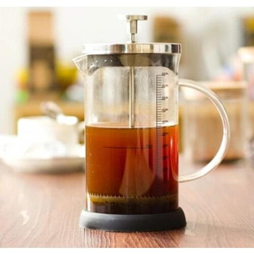 350/600ML Glass French Press Coffee Pots Detachable Cafetiere French Coffee Tea Filter Pot Manual Coffee Espresso Maker Pot