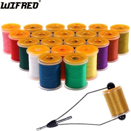 WIFREO 20 Color 70D Fly Tying Thread for Size 14~22 Midge Nymph Small Dry Flies Fly Fishing Lure Making Material Tool Tackles