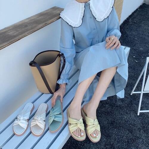 Women Flat platform slippers Beach Fashion Cross belt outdoor Comfortable Ladies shoes sandalias Summer 2021