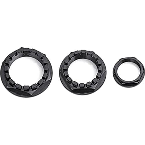 3 PCS Titanium Front and Rear wheel Axle Nuts Nut Axle Set Black Motorcycle Parts For Ducati 748 / 916 / 996 / 998 / 848