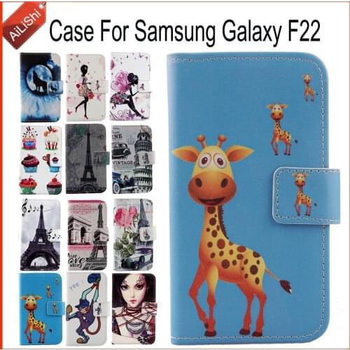 AiLiShi Case For Samsung Galaxy F22 Luxury Flip PU Painted Leather Case Samsung Exclusive 100% Special Phone Cover Skin+Tracking