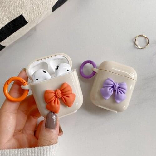 For Apple AirPods 1/2/3 Earphone case Cute Butterfly Accessories Protect Case Airpods PRO cover Silicon Soft IMD Charging Box