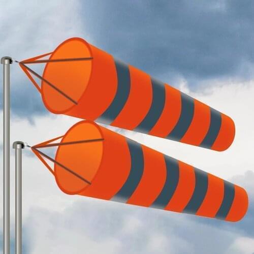 80/100/150cm Hot Sale Reflective Windsock Outdoor Rip-stop Wind Measurement Weather Vane Refective Windsock Weathervane