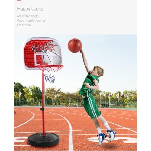 Kids Race Adjustable 1.2/1.5/1.7/2.0M Christmas Gift Outdoor Indoor Sport Shooting With Pump Ball Boys Toys Stand Portable