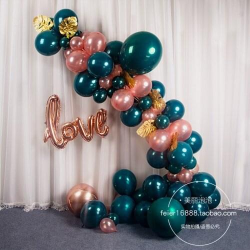 Home Garden Festive Event Green Ballons Birthday Props Scene Party Decoration Latex Balloon 50pcs/lot