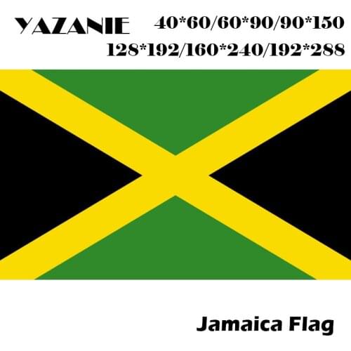 YAZANIE 60*90cm/90*150cm/120*180cm/160*240cm Jamaica National Flag Large World County Company Custom Banner Custom Printed Flags