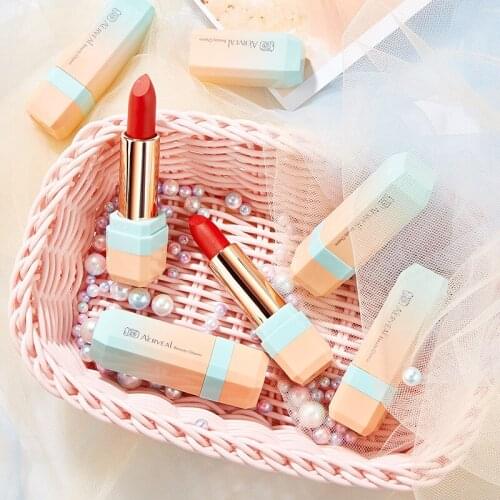 Lipstick Moisturizing Remain Fade Lipstick Lip Glaze Retro Red Students liquid lipstick Waterproof labiales matte larga duracion