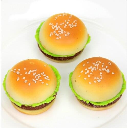 Simulation Hamburger Slow Rebound Burger Model Children Food Toy Pretend Play Kitchen Food Fake Leaf Vegetables Sandwich Props