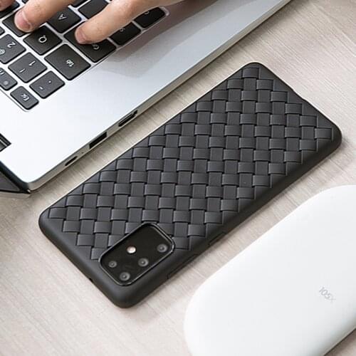 Capa For Samsung Galaxy S20 Plus Case Luxury Grid Weaving Slim soft Protective back cover case for samsung galaxy S20 Ultra S20