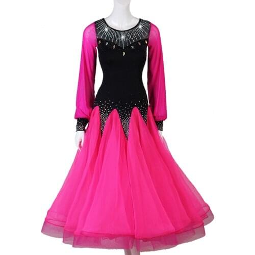 Ballroom Competition Dance Dress Women Tango Flamenco Dancing Costume High Quality long Sleeve Waltz Ballroom Dresses