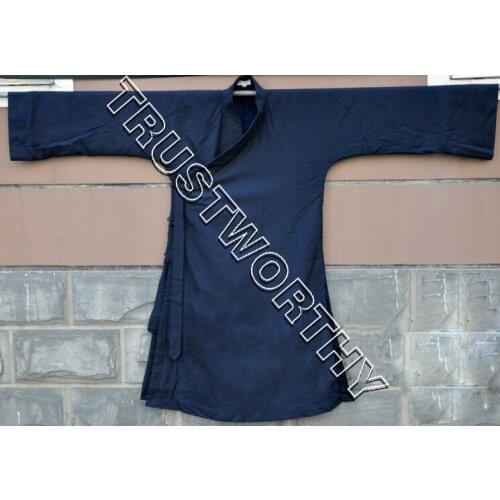 Taoism winter warm robeuniforms wudang Taoist suits kung fu gown tai chi martial arts clothing dark blue