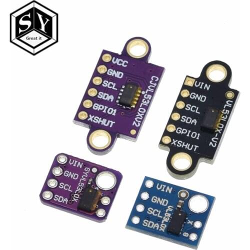 VL53L0X Time-of-Flight (ToF) Laser Ranging Sensor Breakout 940nm GY-VL53L0XV2 Laser Distance Module I2C IIC 3.3V/5V For Arduino