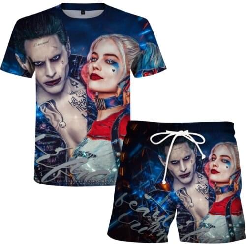 Summer Horror Movie Clown 3d Printing Mens/ladies Outdoor Sports Suit Clothing T-shirt Boy Cool Clothes Mens Suit Clown Girl