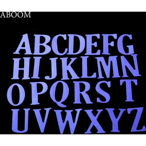 ABOOM Fresh Capital Letter Alphabet Metal Dies Cut Dies Embossing Stencil Carft Paper Card Cutting Dies For Home Decoration