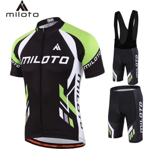 MILOTO Summer Short Cycling Jersey Set Maillot Ropa Ciclismo Bicycle Clothing MTB Riding Bike Uniform Maillot Cycling bib suits