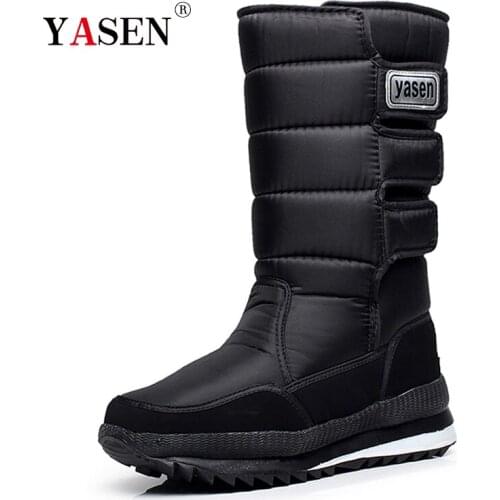 Men Boots Winter With Fur 2021 Warm Snow Boots men Fashion flat winter shoes men waterproof slip-resistant Work Shoes plus size