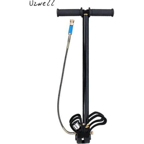 Fast Shipping Butterfly Base 4500PSI Hunting Pcp Pump 300bar Stainless Steel Three Stage High Pressure Paintball Air Pump