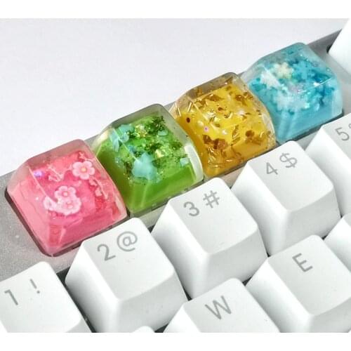 Craftsman Keycap Resin Original Personality Light Transmission Manual Keyboard Cap Suitable For Mechanical Keyboard ESC F11 Key