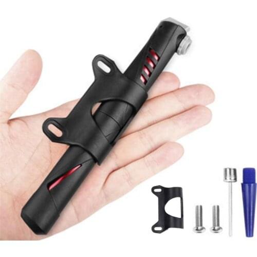 Portable Bicycle Pump Mini Hand Pump Alloy Cycling Air Pump Ball Toy Tire Inflator Schrader Presta Valve MTB Mountain Bike Pump