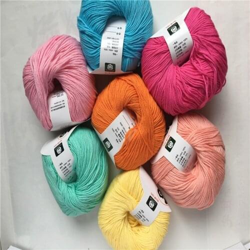 Pure Baby 100% Cotton Worsted Crochet Yarn For Knitting fast shipping in 3days