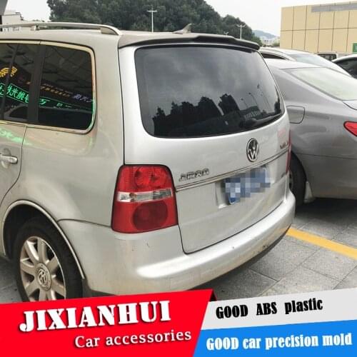 For Touran Spoiler 2006-2013 Volkswagen Touran Spoiler ABS plastic Material Car Rear Wing Color Rear Spoiler