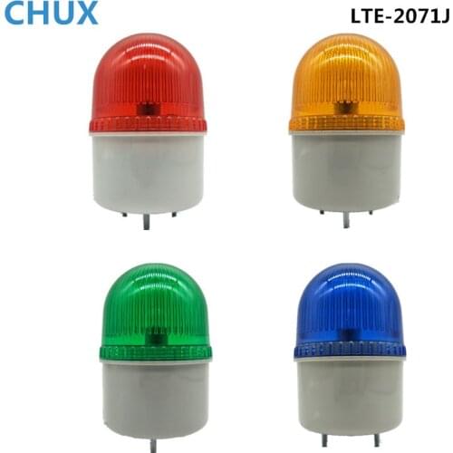 LTE-2071J LED Strobe Signal Warning Lamp 12V 24V 220V Rotating Sound light LED Light small Flashing Light Security Alarm