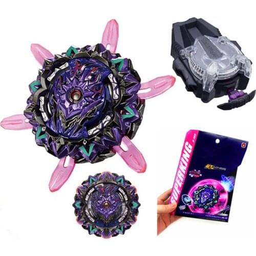 SuperKing Lucifer Byeblades Burst with Sparking Launcher GT Series Metal Fusion B169 Alloy Assemble Gyroscope Toys for Children