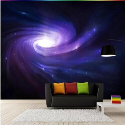 Wellyu Custom large - scale murals fantasy star universe Galaxy wall paintings background wall wallpaper papel de parede