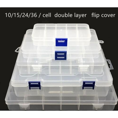 IC chip parts box electronic component box storage box storage box can be divided into 10 cells 15 cells 24 cells 36 cells