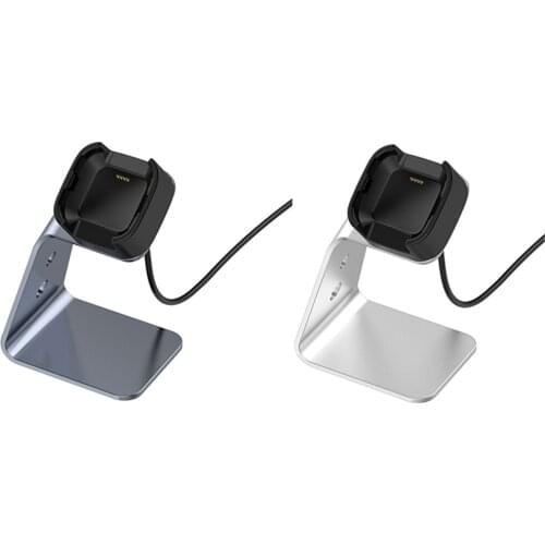 Aluminum Alloy Watch Charger Fast Charging Cradle Dock with Chip Protection for Fitbit versa2/SE