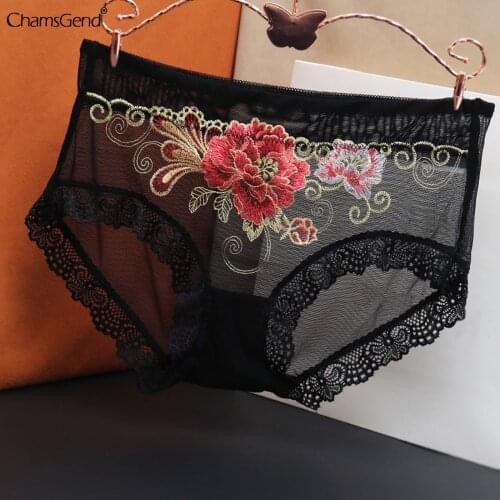Lace Panties Women Sexy Transparents Underwear Hollow Out Woman Lingerie Exotic Apparel Lady Soft Underpantes Dropshipping