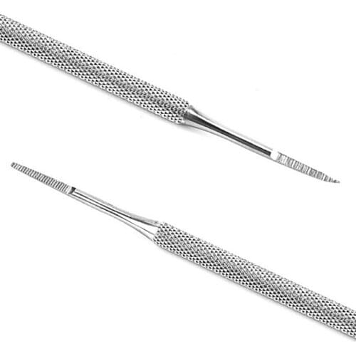 1pcs Double Ended Pedicure Blacks File Satin Edge Ingrown Toe Nail Lifter Onychomycosis Paronychia Podiatry Chiropod Instrument