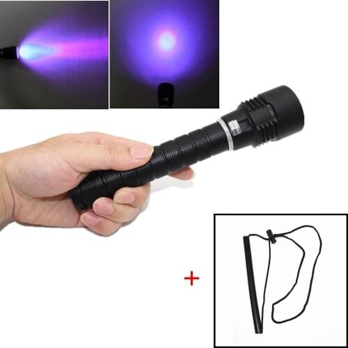 18W Ultraviolet Lantern 3x XPE LED Purple Light Underwater 100m 395nm UV Diving Flashlight Torch for search scorpion Amber