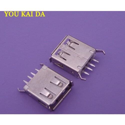 30PCS Notebook Laptop 13.7mm USB Jack USB female Socket 2.0 USB 180 Degree Connector For Desktop Laptop PC charger etc