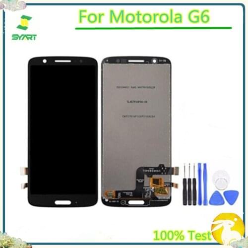 5.7 inch G6 LCD Display Touch Screen Digitizer Assembly Replacement Parts + Tools For Motorola G6 Moto G6 XT1925