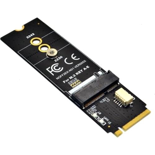 M.2 KEY-M to KEY A-E/E Adapter Riser Card for M.2 NGFF PCIE Protocol Wireless Network Card Module Support 2230 2242 size M2 Card