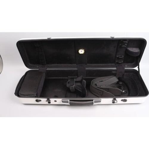 White violin case 4/4 Composite materials Weight-bearing 150kg Two code lock