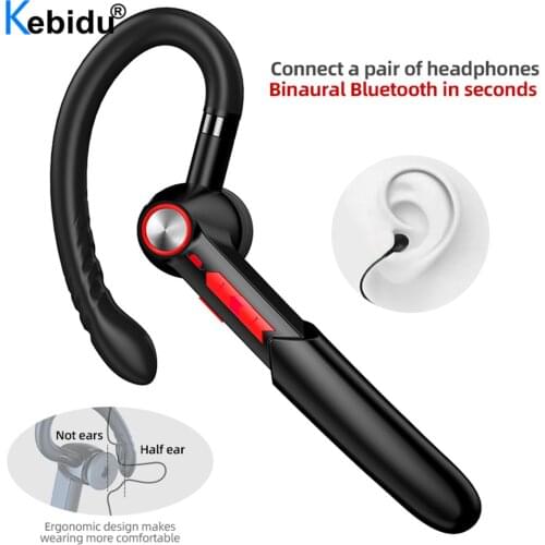 Fingerprint Touch Wireless Earphone HIFI 5.0 Bluetooth Headset With Mic HD Call for iPhone Xiaomi Handsfree Waterproof Earpiece