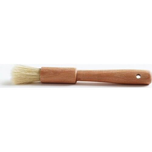 Household Kitchen Brush Barbecue Oil Brush Round Handle Bristle Brushes Flat Pastry Baking Brush Kitchen Cooking Brush