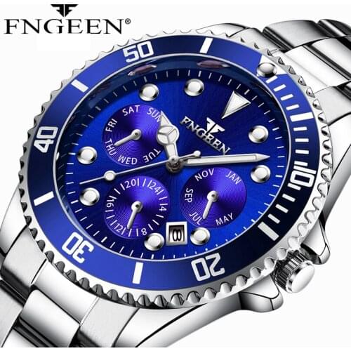 2019 Men Sports Watches Waterproof Date Analog Quartz Clock High Quality Mens Watches Business Watches For Man Relogio Masculino