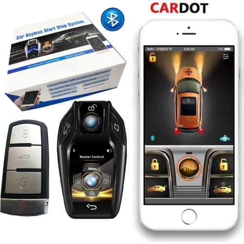 Drop Shipping KOL Cardot PKE Eengine Start Stop System Remote Engine Start Car App Tracker