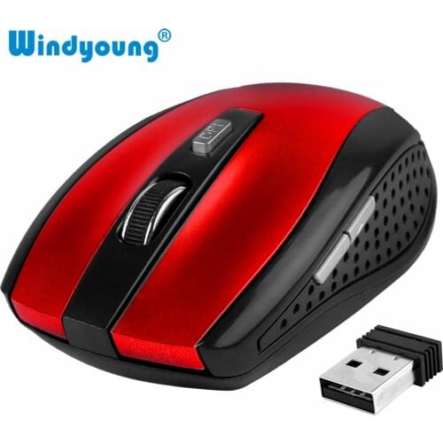 6 Keys Gaming Mouse 2.4GHz Wireless Mouse with USB Nano Dongle Mice Optical USB Receiver for PC Laptop Desktop Wireless Mouse