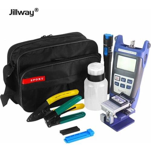 Jillway Optical Fiber Cold Splicing Tool KitFTTH FC-6SComponent Fusion Termination Optical Power Meter Optical Fiber Cleaver Kit