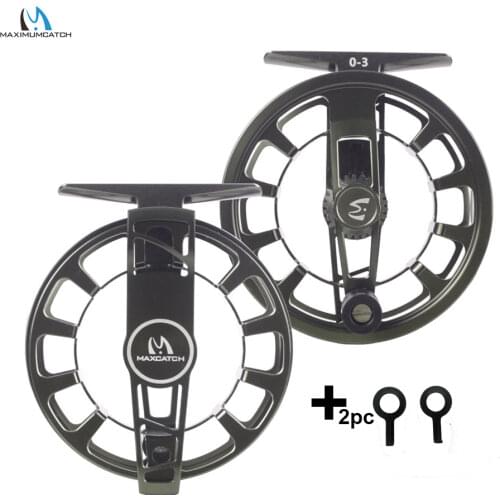 Maximumcatch MINIMA 0/3wt Lightweight Fly Fishing Reel Clicker Drag System Super Large Arbor Aluminum Fly Reel