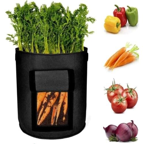 Planting Bags Portable Household Plant Growing Bags Nutrition Bag for Potato Tomatoes Flowers Vegetables