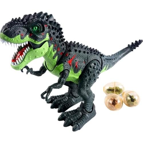 Simulation Electronic Mechanical Mist Spray Egg Laying Walking Dinosaur Model
