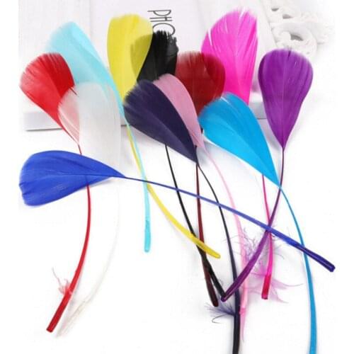 Natural Goose Feather 14-22cm Mix Color Plume For DIY Jewelry Craft Making Wedding Party Decor Accessories Wedding Decoration