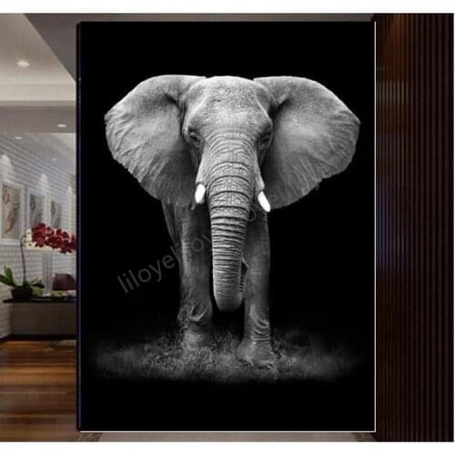 New Hot DIY 5D Diamond Painting Full Square Cross Stitch Diamond Embroidery Elephant Zebra Pictures Of Rhinestones Decor FG1071